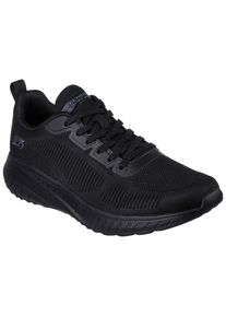 Sneaker Skechers "BOBS SQUAD CHAOS", Herren, Gr. 45, schwarz, Textil, Schuhe Sneaker, im monochromen Look, Freizeitschuh, Halbschuh, Schn&uuml;rschuh