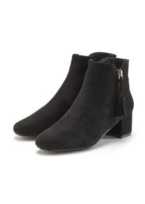 Stiefelette Lascana, Damen, Gr. 43, schwarz, Obermaterial: 100% Textilmaterial. Decksohle: 100% Lederimitat. Futter: 100% Textilmaterial. Laufsohle: 100% Synthetik, unifarben, Schuhe Stiefelette, Stiefel, Boots mit bequemem Blockabsatz VEGAN