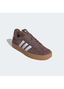 Sneaker adidas Sportswear "VL COURT 3.0", Herren, Gr. 41, wei&szlig; (earth strata, ftwr wei&szlig;, gold metallic), Leder, Synthetik, Schuhe Sneaker, inspiriert vom Design des adidas samba