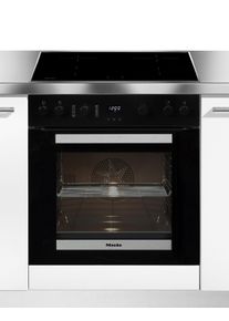 Miele Induktions Herd-Set "H2455I D OBSW/EDST-LOOK mit KM 7061 F", Energieeffizienz: A+, schwarz (obsidianschwarz, edelstahl), Herdsets, Herd-Set - Kombination aus Herd und Induktionskochfeld, Induktions Herd-Set
