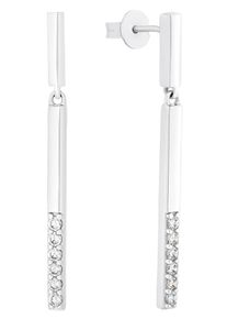 Paar Ohrstecker s.Oliver "2031441", bunt (silberfarben, wei&szlig;, kristallwei&szlig;), Ohrringe, Damen, Silber 925 (Sterlingsilber), Paar Ohrstecker, mit Zirkonia (synth.)