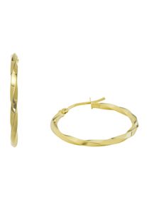 Paar Creolen Amor "2017111", gold (gelbgoldfarben), Ohrringe, Damen, 23mm, Gelbgold 375, Paar Creolen