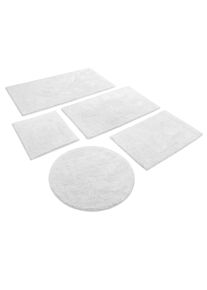 Badematte WECON HOME BASICS "Erik", wei&szlig;, H:20mm, Baumwolle, Badematten, Badematte, waschbar, rutschfest, sehr weich, strapazierf&auml;hig, pflegeleicht