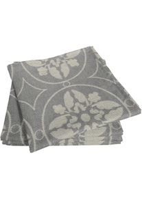 Stoffserviette Adam "Romantic Puligny Light" Gr. 1, grau (dunkelgrau), B:30cm L:30cm, Obermaterial: 100% Baumwolle, Servietten, Stoffserviette