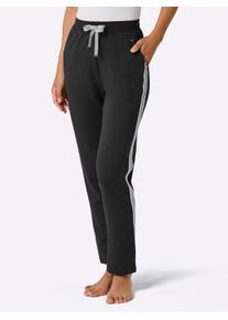 Stretch-Hose CREATION L PREMIUM, Damen, Gr. 48/50, schwarz-wei&szlig; (schwarz), 60% Modal, 34% Viskose, 6% Polyester, unifarben, Hosen Stretch-Hose