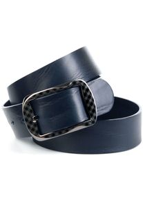 Lederg&uuml;rtel Anthoni Crown, Damen, Gr. 85, blau, Leder, unifarben, G&uuml;rtel Lederg&uuml;rtel, mit Oberfl&auml;chennarbung