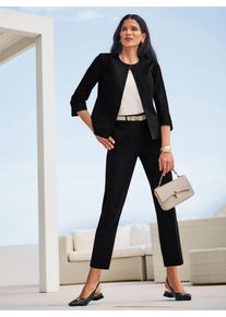 Hosenanzug Heine, Damen, Gr. 34, Normalgr&ouml;&szlig;en, schwarz, 98% Baumwolle, 2% Elasthan, Anz&uuml;ge Hosenanzug