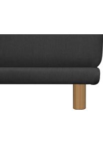 2-Sitzer OTTO HOME "Maroon", schwarz, B:200cm H:82cm T:96cm, Struktur grob ( 100% POLYPROPYLEN;Struktur fein ( 100% Polyester);Struktur (100% Polyester), Sofas, 2-Sitzer, in skandinavischem Design, mit losen Kissen