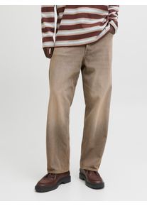 Jack & Jones Relax-fit-Jeans JACK & JONES "JJIALEX JJORIGINAL SQ 074", Herren, Gr. 30, L&auml;nge 34, schwarz denim, Denim/Jeans, Obermaterial: 100% Baumwolle, Abriebeffekte, relaxed fit lang, Jeans Relax-fit-Jeans, im Five-Pocket Style
