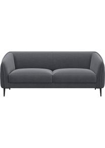 2,5-Sitzer FLEXLUX "Belle Designsofa, Couch, bequem durch Kaltschaum im Sitz", grau (soft grau), B:188cm H:74cm T:89cm, 100% Polyester, Sofas, 2 5-Sitzer, Skandinavisches Design, In hochwertiger Verarbeitung