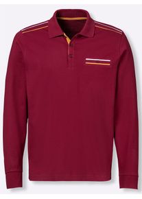 Poloshirt CLASSIC "Poloshirt", Herren, Gr. 44/46, rot (dunkelrot), 100% Baumwolle, unifarben, Shirts Poloshirt