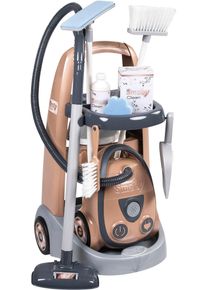 Kinder-Putzwagen Smoby "Rowenta Reinigungstrolley", braun (bronze), Spielzeug-Haushaltsger&auml;te, KinderB:31cm H:55cm T:32cm, Kunststoff, Kinder-Putzwagen, Made in Europe, B:31cm H:55cm T:32cm