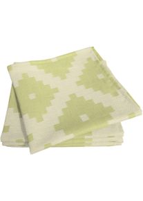 Stoffserviette Adam "Maroccan Shiraz Light" Gr. 1, gr&uuml;n (hellgr&uuml;n), B:30cm L:30cm, Obermaterial: 100% Baumwolle, Servietten, Stoffserviette