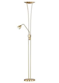 Trio LEUCHTEN LED Deckenfluter, grau (messingfarben), 2, H: 180cm, Leuchten, LED Deckenfluter