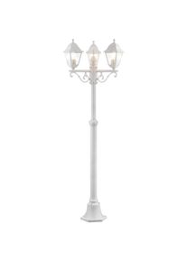 Au&szlig;en-Stehlampe Brilliant "Nissie", wei&szlig;, H:200cm &Oslash;:58cm, Leuchten, Au&szlig;en-Stehlampe, Au&szlig;enstandleuchte 3flg