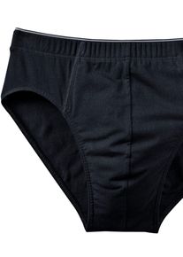Slip Schiesser, Herren, Gr. 10, 1 Stk., schwarz, 95% Baumwolle, 5% Elasthan, Unterhosen Slip