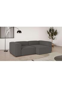 Ecksofa OTTO HOME "XL HAILY L-Form, Modularsofa extra tief, Sitztiefe 100/130 cm", grau (dunkelgrau), B:260cm H:72cm T:160cm, 100% Polyester, Sofas, Ecksofa, als Modul oder separat verwendbar, f&uuml;r individuelle Zusammenstellung