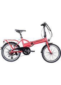 Z&uuml;ndapp E-Bike Z&Uuml;NDAPP "Z101" Gr. 37, rot, Elektrofahrr&auml;der, 37cm, 20 Zoll (50,80cm), E-Bike, Pedelec, Elektrofahrrad f&uuml;r Damen u. Herren