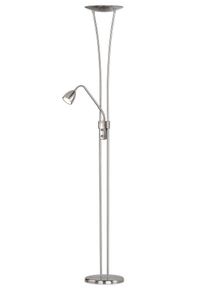 Trio LEUCHTEN LED Deckenfluter, grau (nickelfarben), 2, H: 180cm, Leuchten, LED Deckenfluter