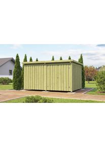 Ger&auml;tehaus Weka "Lagerhaus 607 Variante 4, kdi, 20 mm", braun (kesseldruckimpr&auml;gniert), Massivholz, Ger&auml;teh&auml;user, Ger&auml;tehaus