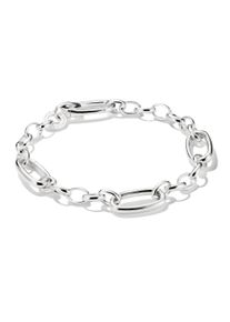 Charm-Armband Thomas Sabo "Charm Club Connect: mit drei Connect Links" Gr. 19, silber (silberfarben), Armb&auml;nder, Damen, 19, Silber 925 (recycelt), Charm-Armband