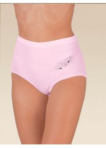 Taillenslip Nina von C., Damen, Gr. 46, 4 Stk., bunt (bleu, ros&eacute;), 100% Baumwolle, Unterhosen Taillenslip