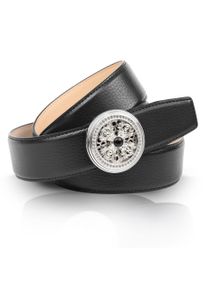 Lederg&uuml;rtel Anthoni Crown, Damen, Gr. 95, schwarz, Leder, unifarben, G&uuml;rtel Lederg&uuml;rtel, mit Koppelschlie&szlig;e