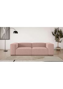 Big-Sofa OTTO HOME "HAILY Modularsofa, Verl&auml;ssliche Qualit&auml;t, Sitztiefe 70 cm", rot (coral), B:260cm H:72cm T:100cm, 100% Polyester, Sofas, Big-Sofa, als Modul oder separat verwendbar, f&uuml;r individuelle Zusammenstellung