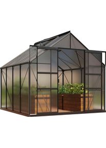 Gew&auml;chshaus Vitavia "Mars 6700", schwarz, B:257cm H:231,8cm T:258cm, Gew&auml;chsh&auml;user, Gew&auml;chshaus, Alu-Profile, 6 mm Hohlkammerplatten