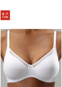 T-Shirt-BH Nuance, Damen, Gr. 75, Cup D, wei&szlig;, Microtouch, Obermaterial: 82% Polyamid (TACTEL), 18% Elasthan (LYCRA), Basic, BHs T-Shirt-BH, mit B&uuml;gel und nahtlosen Cups aus Microfaser