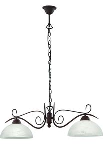REALITY LEUCHTEN Pendelleuchte, braun, 2, H: 25cm, Leuchten, H&auml;ngeleuchte, H&auml;ngelampe, Pendelleuchte