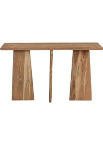 Konsolentisch Sit "ACACIA WAVE", beige (natur, natur, natur), B:130cm H:75cm T:40cm, Akazie massiv, Tische, Konsolentisch, mit au&szlig;ergew&ouml;hnlichem Gestell