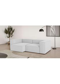 Ecksofa OTTO HOME "XL HAILY L-Form, Modularsofa extra tief, Sitztiefe 100/130 cm", grau (hellgrau), B:260cm H:72cm T:160cm, 100% Polyester, Sofas, Ecksofa, als Modul oder separat verwendbar, f&uuml;r individuelle Zusammenstellung