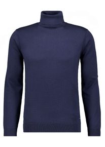 Rundhalspullover RAGMAN, Herren, Gr. 48, blau (marineblau), Strick, 100% Wolle, ohne Ausschnitt, Pullover Rundhalspullover