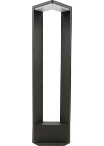 Au&szlig;en-Stehlampe Heitronic "Bonita", grau (anthrazit), B:17cm H:60cm T:13,8cm, Leuchten, Au&szlig;en-Stehlampe, Pollerleuchte,Au&szlig;enlampe,Lichtaustritt nach unten,hell 600 Lumen