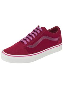 Sneaker Vans "Old Skool", Damen, Gr. 41, rot, Leder, Textil, Schuhe Sneaker