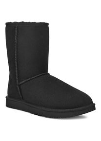 UGG Australia Winterboots UGG "Unisex, Classic Short 2", Damen, Gr. 7 (38), schwarz, Veloursleder, unifarben, Schuhe Winterboots, Stiefel, Schlupfstiefel in klassischem Design