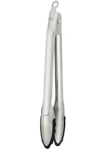 R&ouml;sle Kochzange R&Ouml;SLE, silber (edelstahlfarben), B:4,4cm H:3cm L:32,5cm, Edelstahl 18/10, Silikon, K&uuml;chenzangen, Kochzange, Zange zum Kochen und Grillen, Edelstahl 18/10, sp&uuml;lmaschinengeeignet
