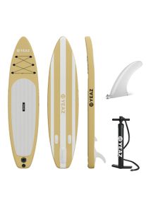 Inflatable SUP-Board YEAZ "SUP Board LE CLUB - EXOTRACE -", gelb, Wassersportboards, Inflatable SUP-Board