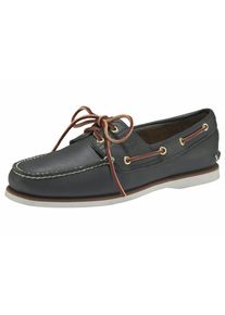 Bootsschuh Timberland "Men&acute;s 2 Exe Boat Shoe", Herren, Gr. 41, blau (nautical, blau, wilderness), Leder, Schuhe Bootsschuh