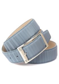 Lederg&uuml;rtel Anthoni Crown, Damen, Gr. 95, blau (hellblau), Leder, unifarben, G&uuml;rtel Lederg&uuml;rtel, in schillernder 3D-Optik