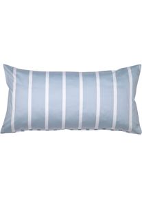 Kissenbezug Janine "modernclassic 39028-28", blau (perlblau), B:40cm L:80cm, Mako-Satin, Obermaterial: 100% Baumwolle, Kissenbez&uuml;ge, Kissenbezug, mit Rei&szlig;verschluss