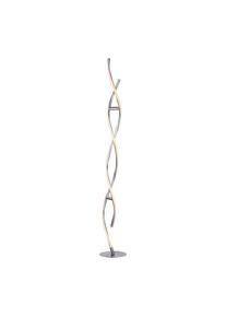 JUST LIGHT Stehlampe "Ls-SWING", silber (edelstahlfarben), 2, &Oslash; 2cm H: 140cm, 1 Stk., Leuchten, RGB+tunable white, Infrarot inkl., Fernbedienung, Smarthome f&auml;hig, Stehlampe