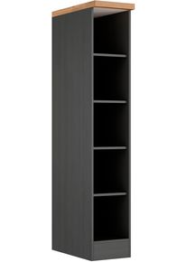 K&uuml;chenregal KOCHSTATION "KS-Lana", grau (graphit), B:30cm H:166cm T:60cm, Holzwerkstoff, Regale, K&uuml;chenregal, Breite 30 cm