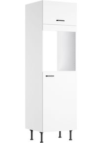 Backofen/K&uuml;hlumbauschrank KOCHSTATION "KS-Paula", wei&szlig; (wei&szlig; matt, wei&szlig;), B:60cm H:211,8cm T:58,4cm, Schr&auml;nke, Backofen/K&uuml;hlumbauschrank, 60 cm breit, 211 cm hoch, mit 1 Klappe, 1 T&uuml;r