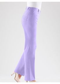 Funktionshose COSMA, Damen, Gr. 76, Langgr&ouml;&szlig;en, lila (lavendel), 97% Baumwolle, 3% Elasthan, unifarben, lang, Hosen Funktionshose
