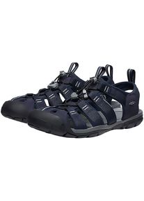 Sandale Keen "CLEARWATER CNX", Herren, Gr. 40, blau (sky captain, schwarz), Synthetik, Schuhe Sandale, waschbar,schnelltrocknend, Zehenschutz, sto&szlig;d&auml;mpfend