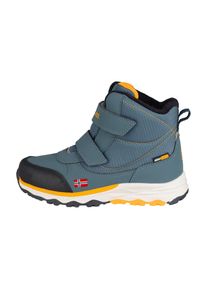 Winterstiefel Trollkids "KIDS HAFJELL WINTER BOOTS", M&auml;dchen, Gr. 36, blau (steel blau, navy, mango), Synthetik, mehrfarbig, Schuhe Winterstiefel, Snowboots, Winterstiefel, Winterschuhe, f&uuml;r Kinder, wasserdicht