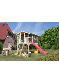Spielturm Konifera "Unfug", grau, Spielt&uuml;rme, KinderB:198cm H:309cm T:244cm, Holzwerkstoff, Spielturm, BxTxH: 198x244x309 cm, B:198cm H:309cm T:244cm
