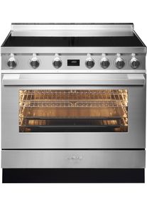 Smeg Induktions-Standherd "CPF9IPX", Energieeffizienz: A+, silber (edelstahlfarben), Herdsets, Induktions-Standherd
